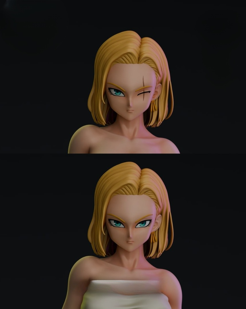 1148 Android 18 vs Zoro - STL 3D Print Files