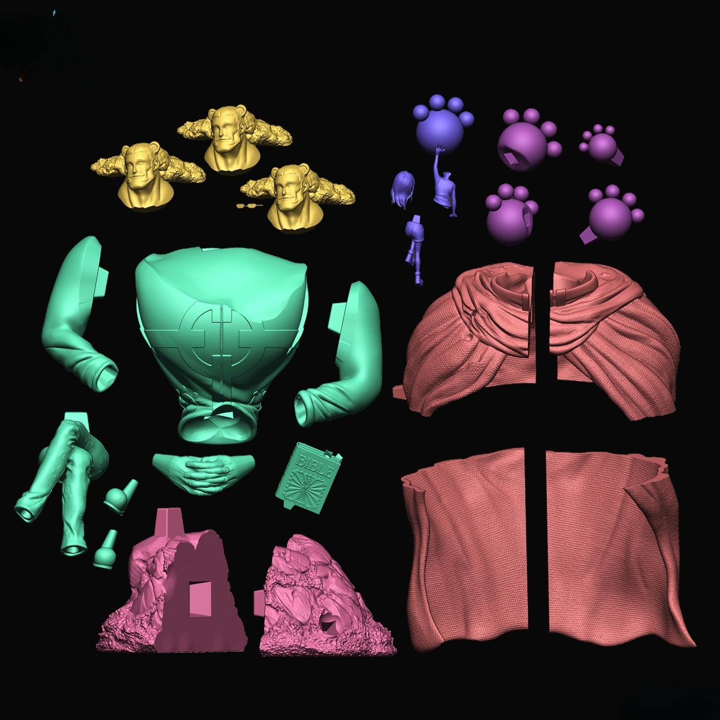 0279 Kuma_Bonney - STL 3D Print Files