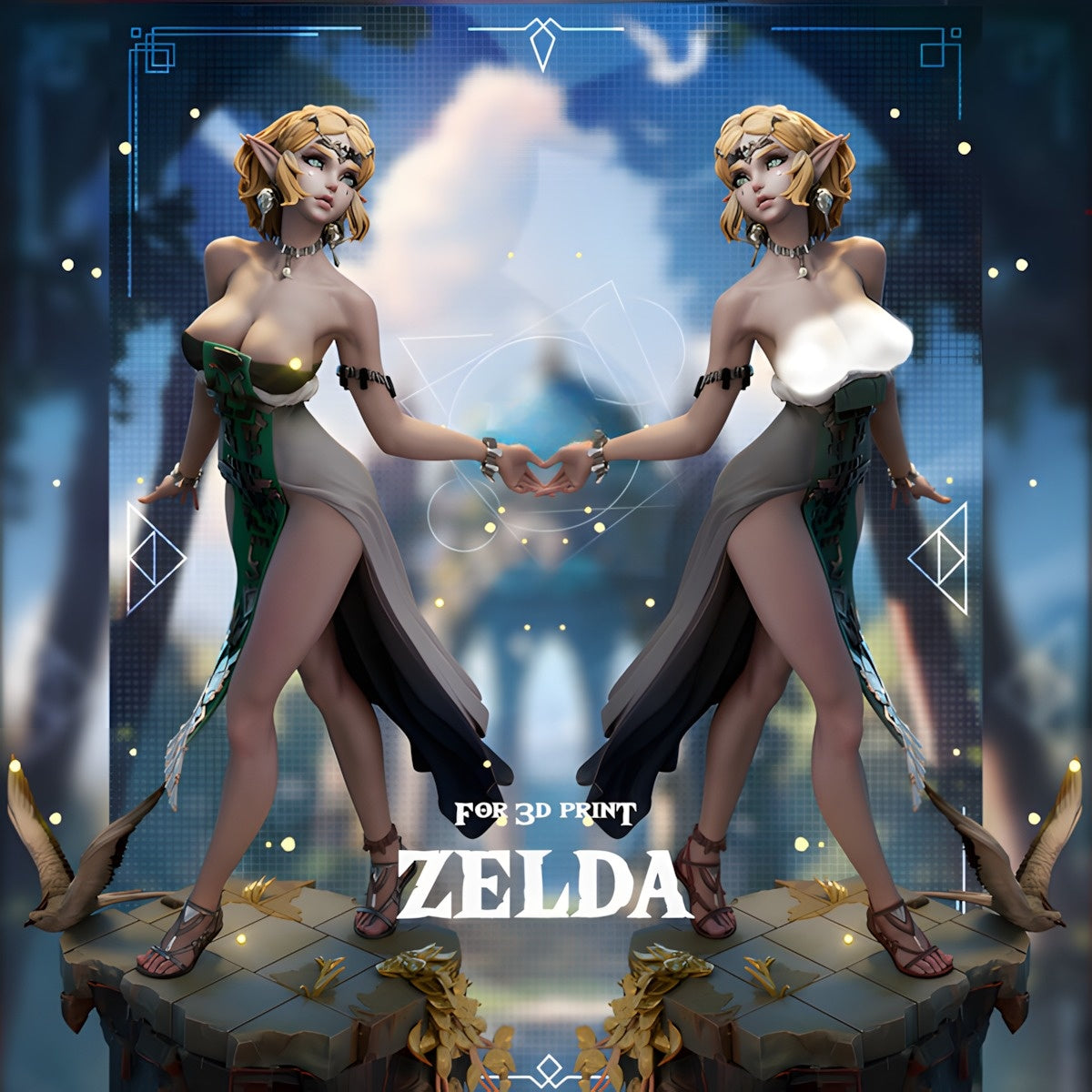 1010 Princess Zelda NSFW - The Legend of Zelda (4051) - STL 3D Print Files