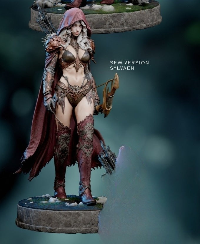 1220 Sylvaen_Sister of Wolves - STL 3D Print Files