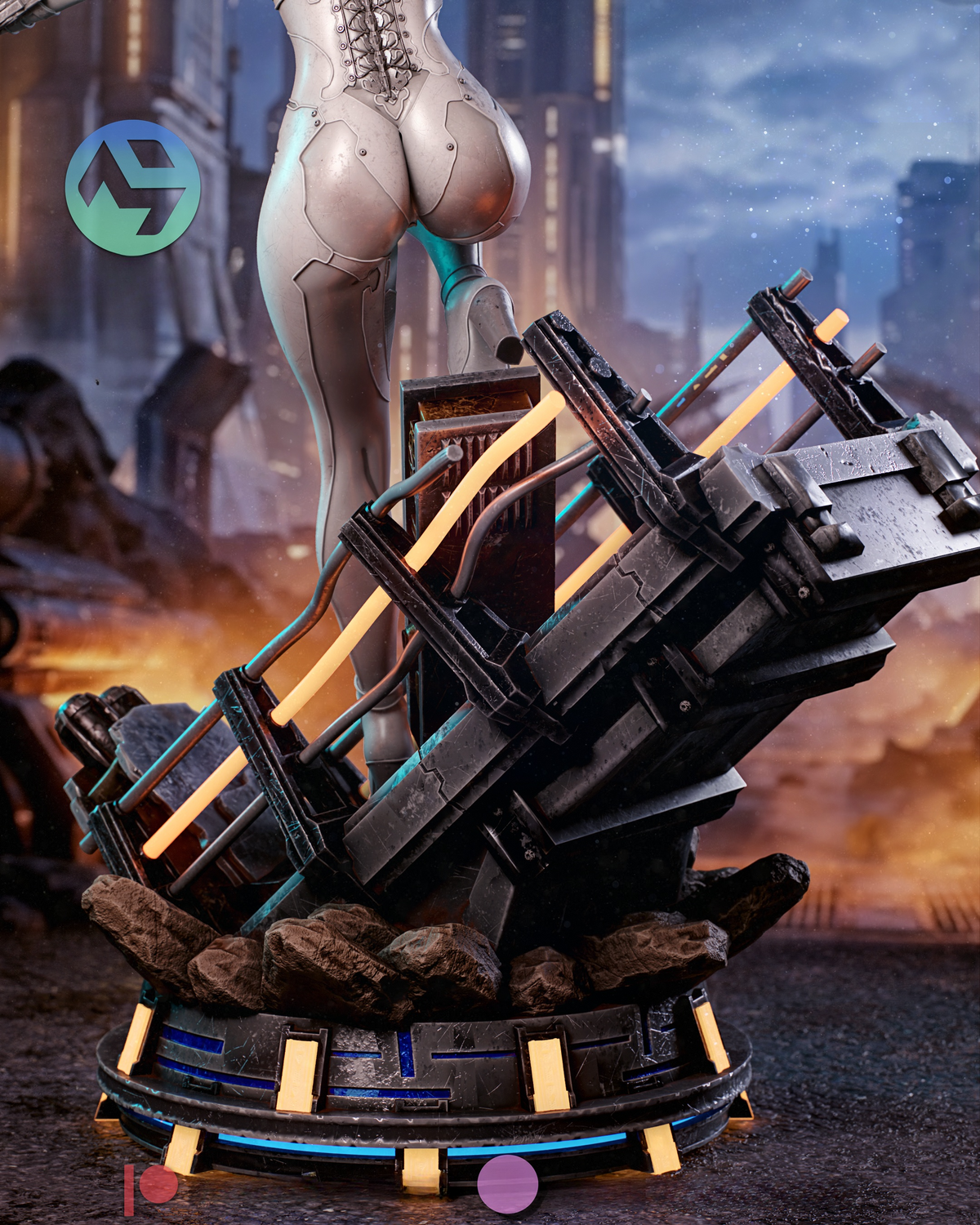 1734 Evie_Stellar Blade Blood Rain - STL 3D Print Files