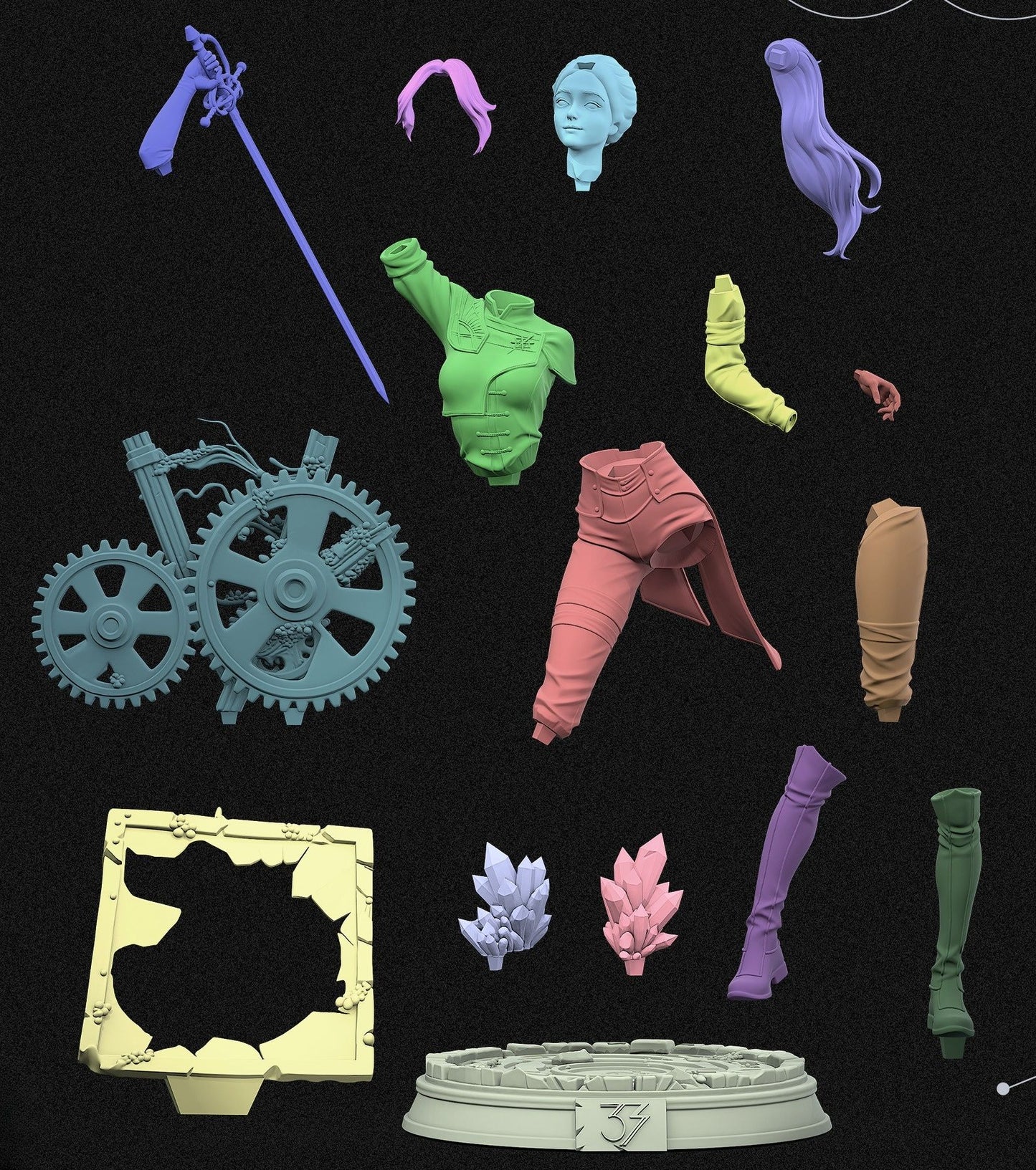 0412 Maelle_Expedition 33 - STL 3D Print Files