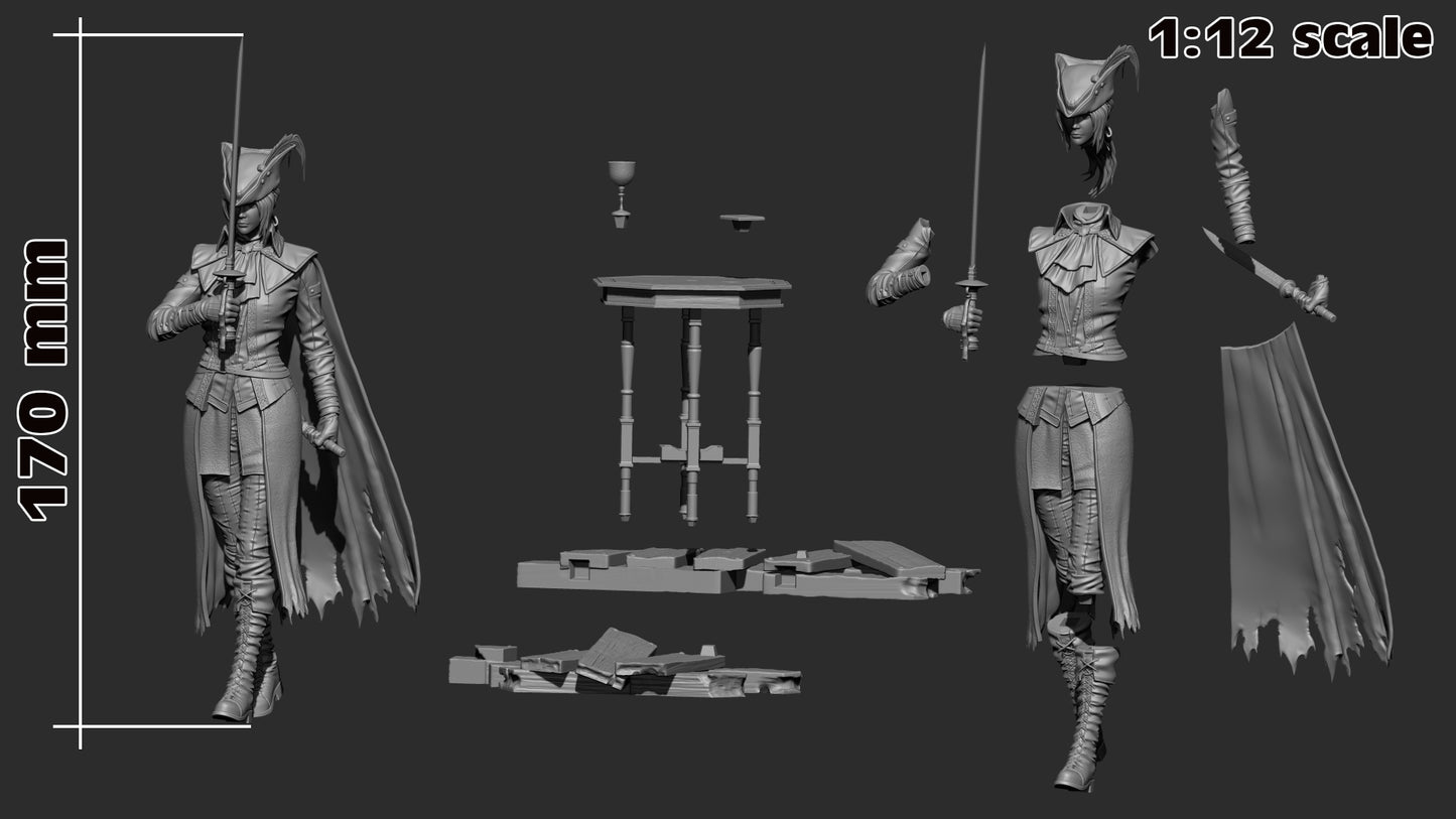 1150 Lady Maria_Bloodborne - STL 3D Print Files
