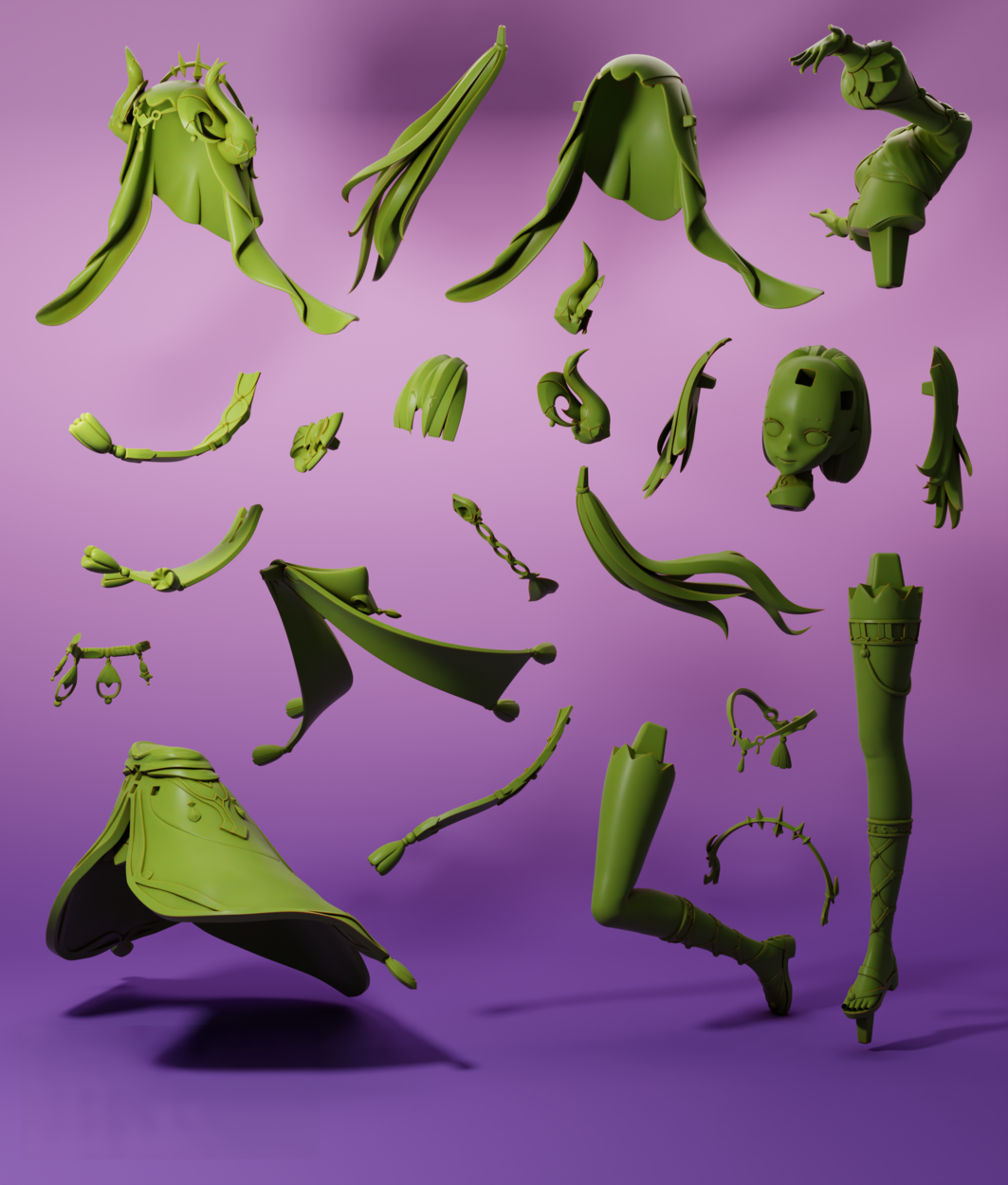 0471 Nilou - Genshin Impact - STL 3D Print Files