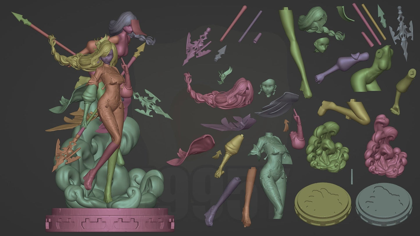 0628 Shenhe - Genshin Impact - STL 3D Print Files