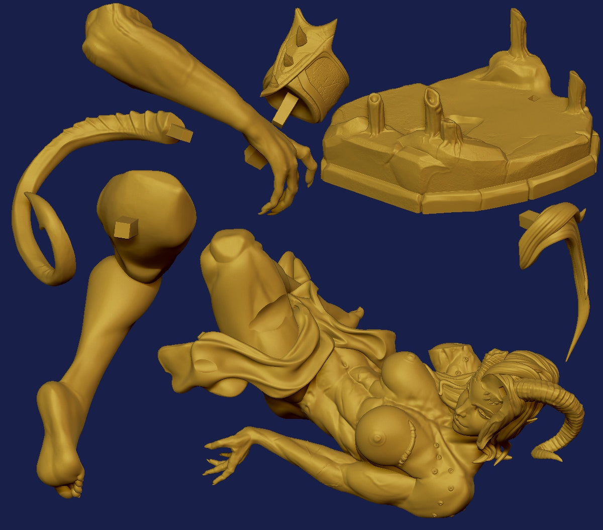 2071 Karlach Cliffgate_Baldur's Gate 3 NSFW - STL 3D Print Files
