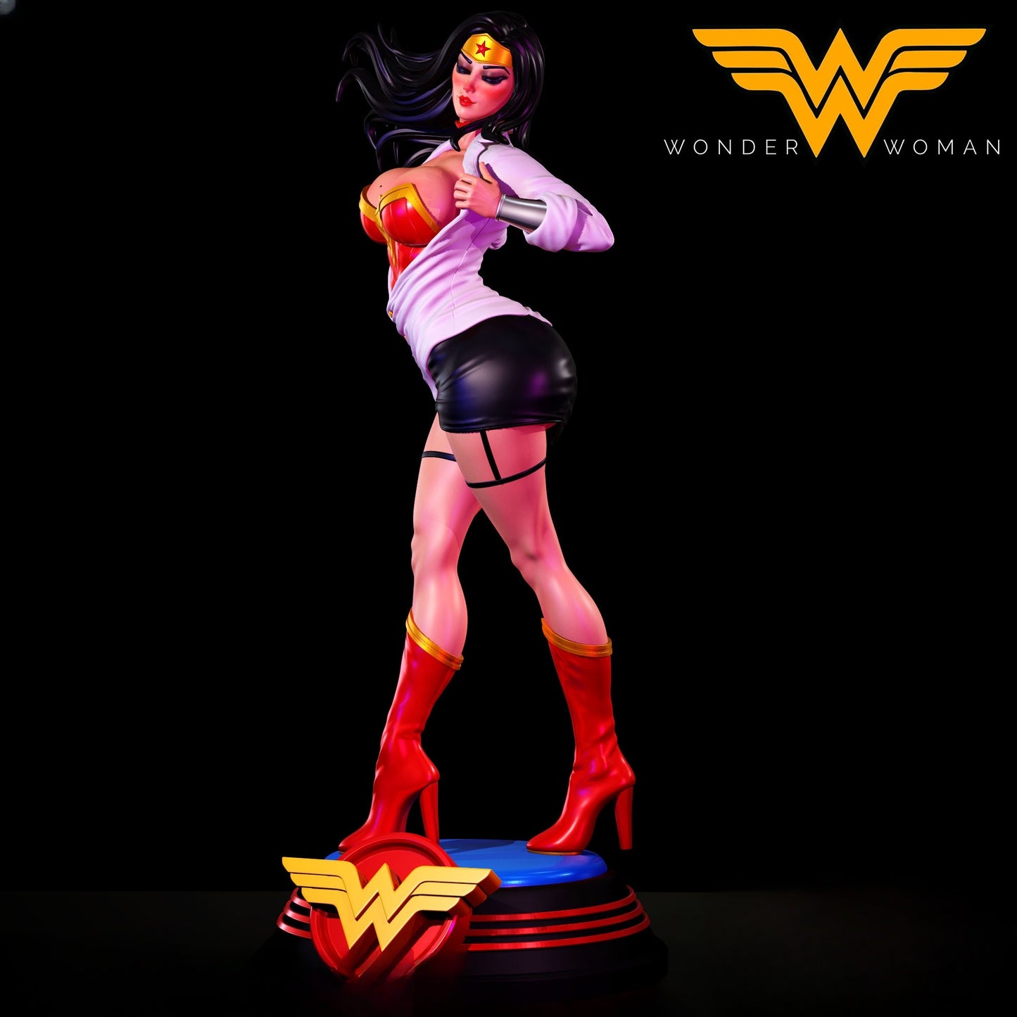 1292 Wonder_Woman - STL 3D Print File