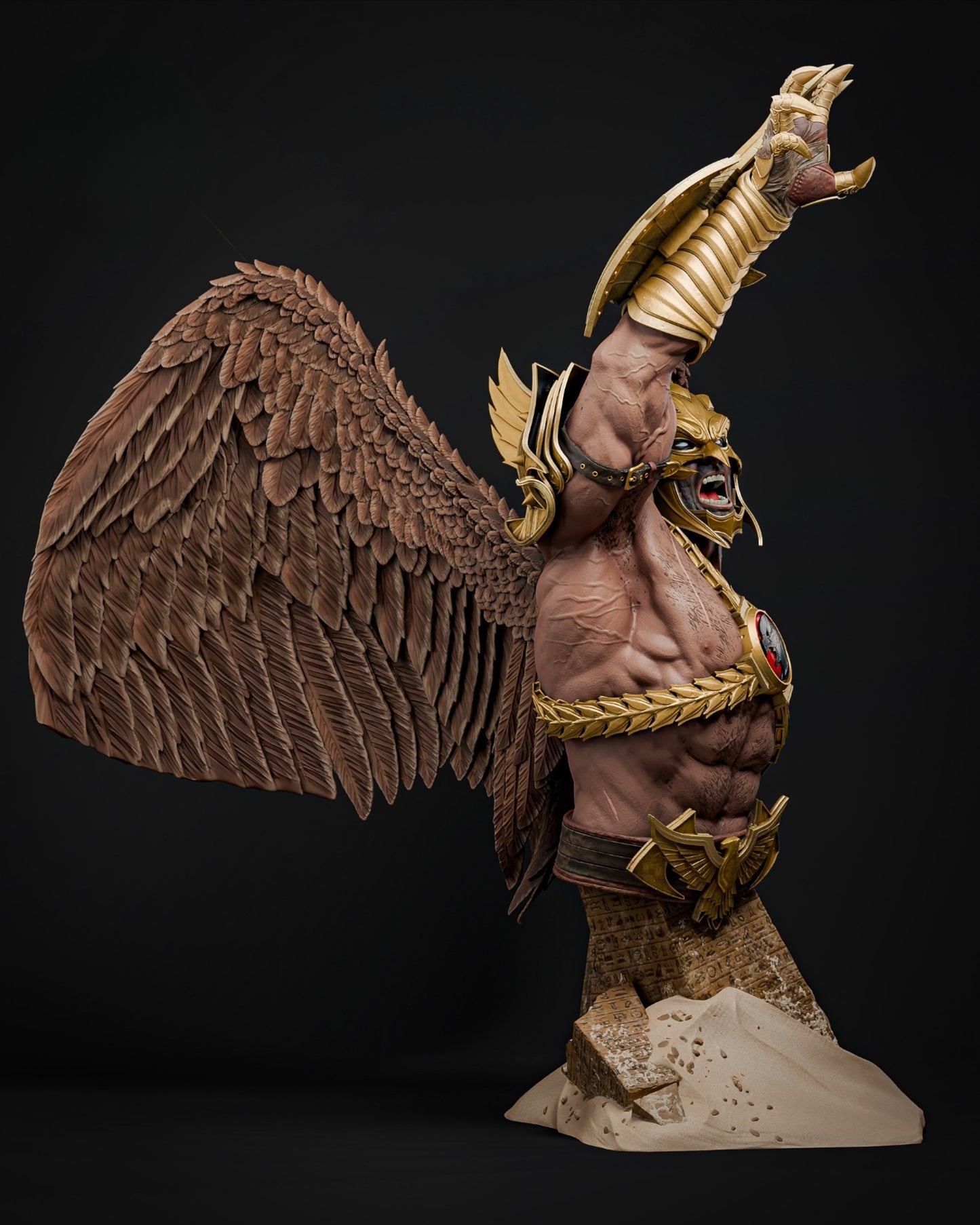 1330 Hawkman_Bust - STL 3D Print Files