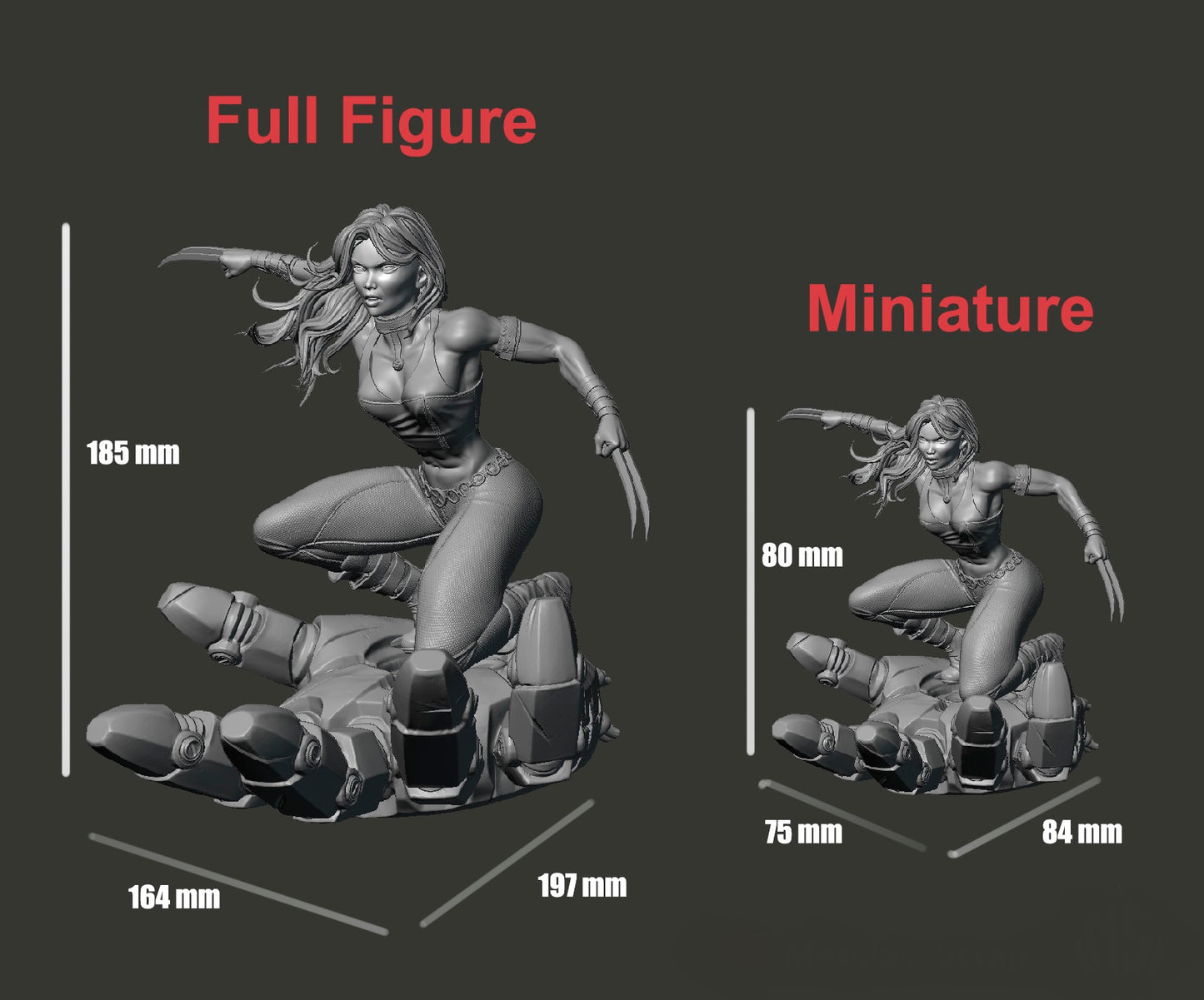 1203 Laura Kinney_X23 - STL 3D Print Files