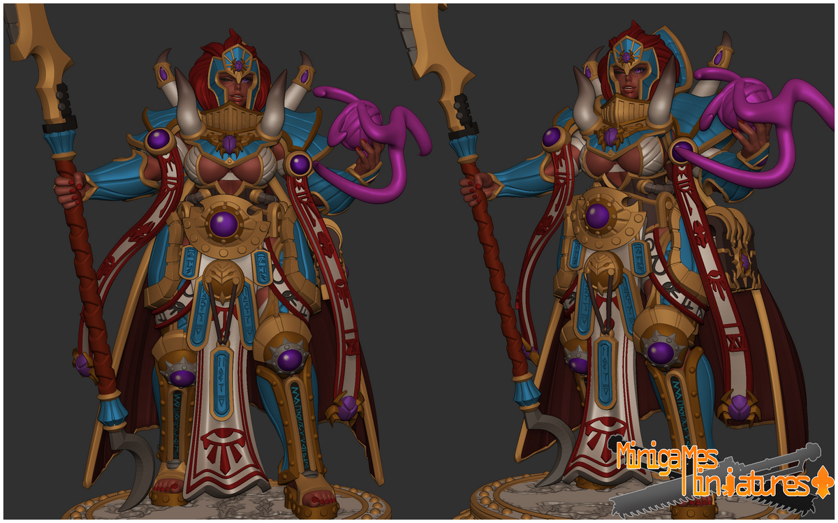 1877 Crimson Sorcerer Magnara_Chaos_Miniatures - STL 3D Print Files