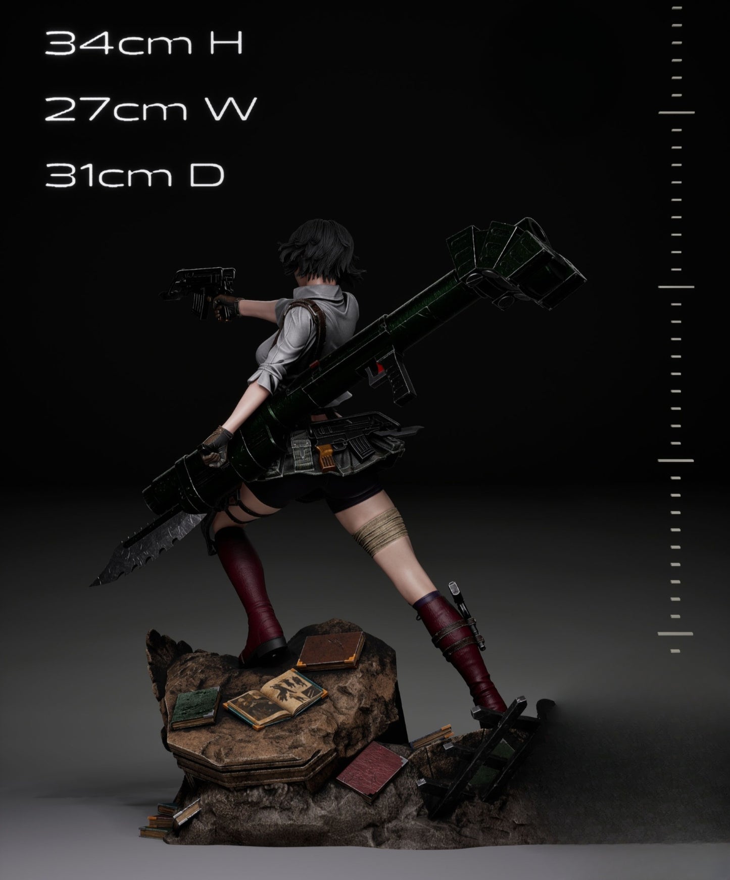 1572 Lady_Devil May Cry 3 - STL 3D Print Files