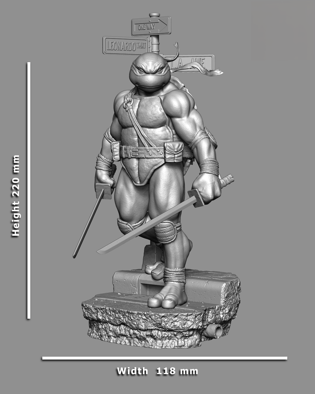 0477 Leonardo - TMNT (1287) - STL 3D Print Files