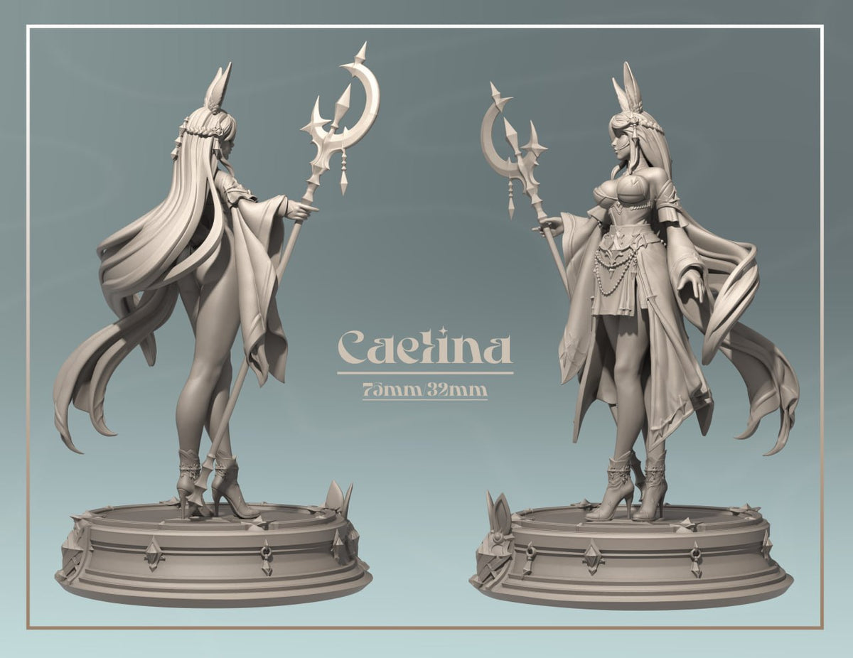 2084 Caelina_Miniature - STL 3D Print Files