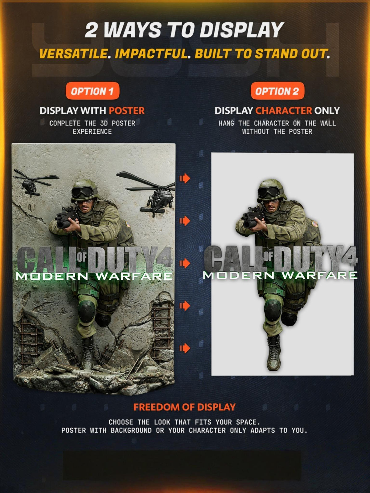 1769 Call of Duty 4 Poster - STL 3D Print Files