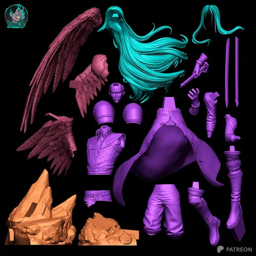 1942 Sephiroth_FINAL FANTASY VII - STL 3D Print Files