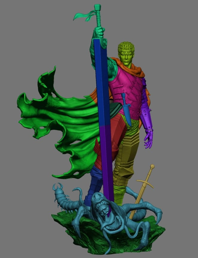 0747 Guts - Berserk (2019) - STL 3D Print Files