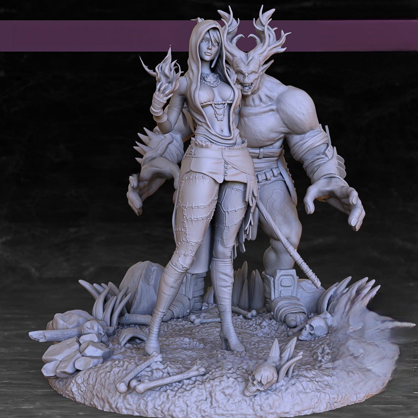 0452 Morrigan NSFW - Dragon Age - STL 3D Print Files