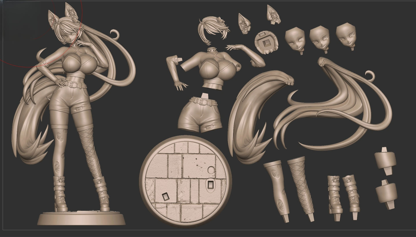1489 Goth Silvervale_VTuber - STL 3D Print Files