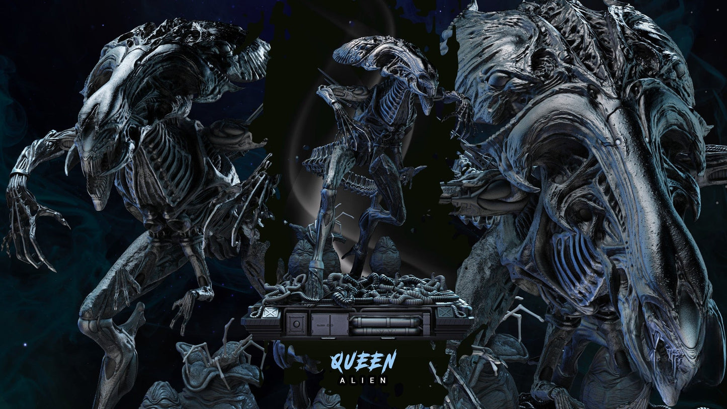 0496 Queen Alien - The Alien Queen - STL 3D Print Files