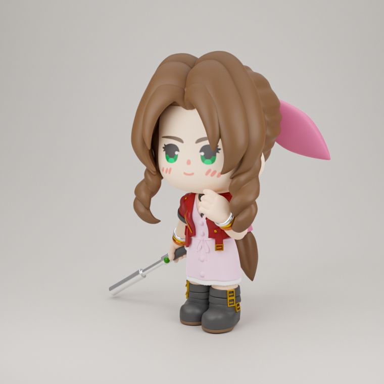 0131 Aerith Gainsborough - STL 3D Print Files