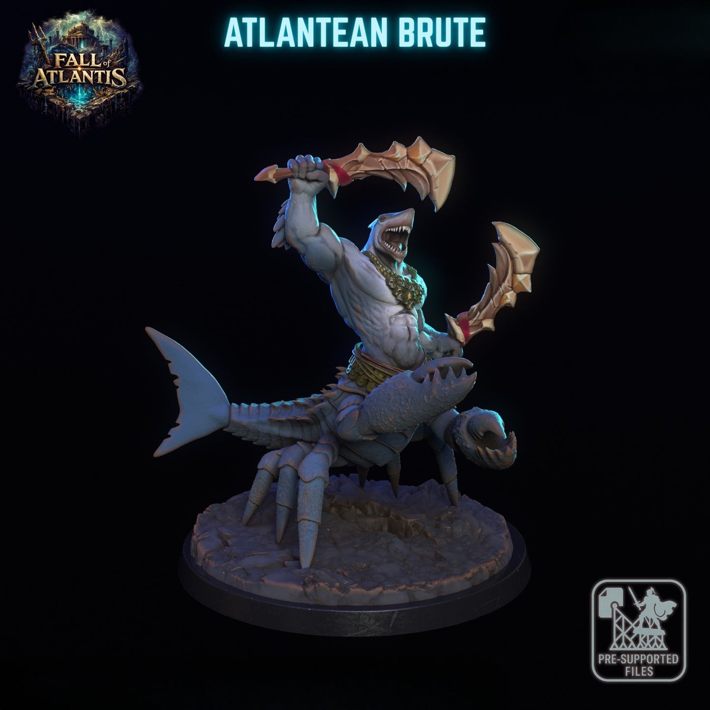 1505 Fall of Atlantis Miniatures Set January2026 - STL 3D Print Files