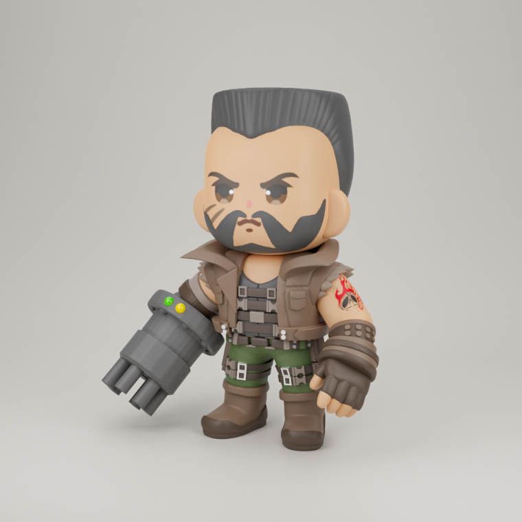 0164 Barret Wallace - STL 3D Print Files