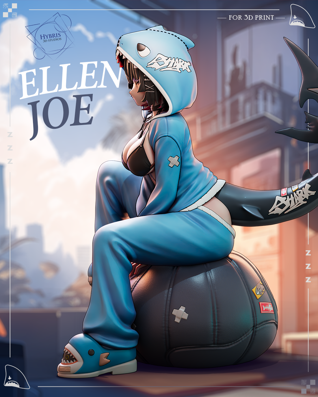 2051 Ellen Joe_Zenless Zone Zero - STL 3D Print Files