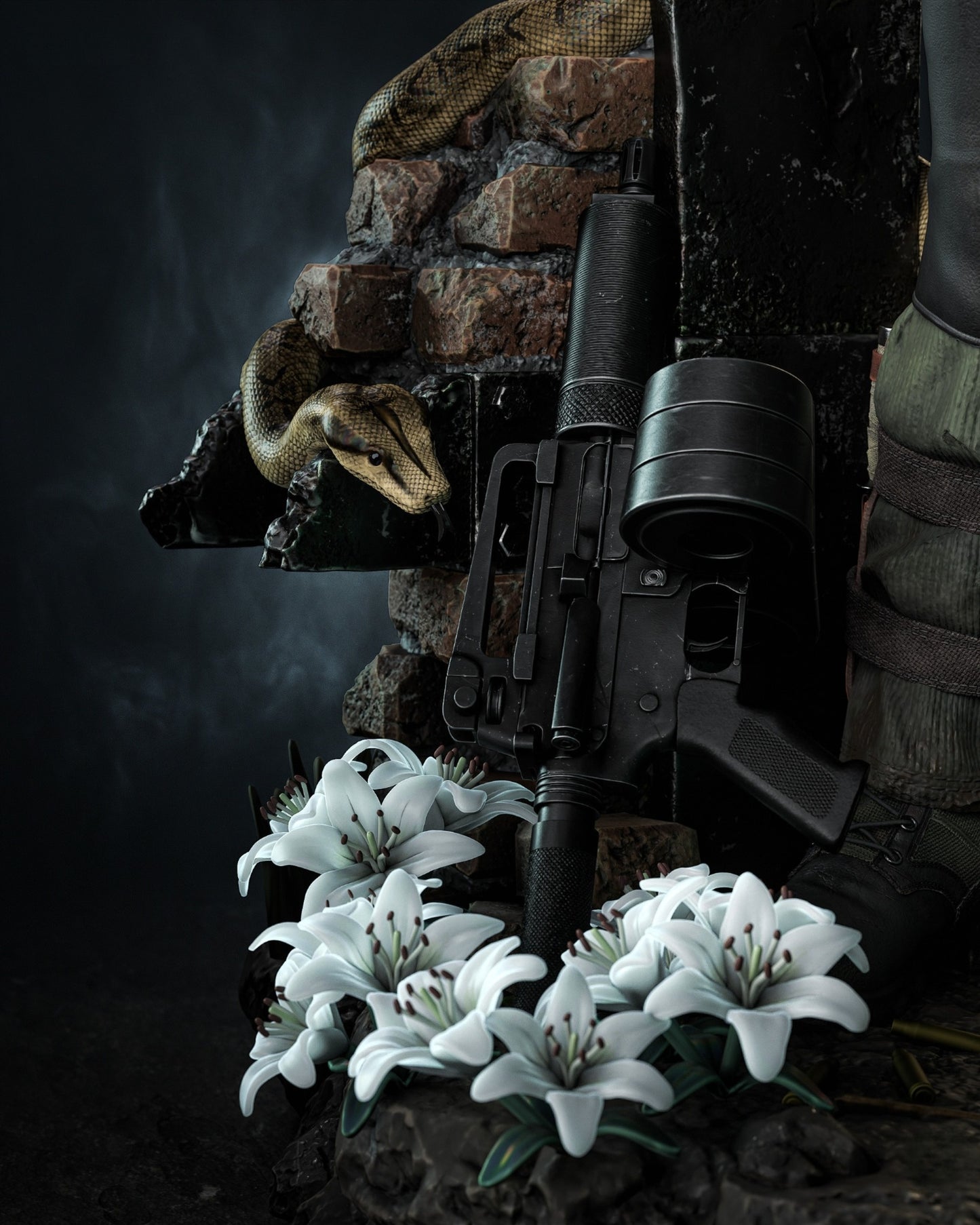 1016 Big Boss_Metal Gear - STL 3D Print Files