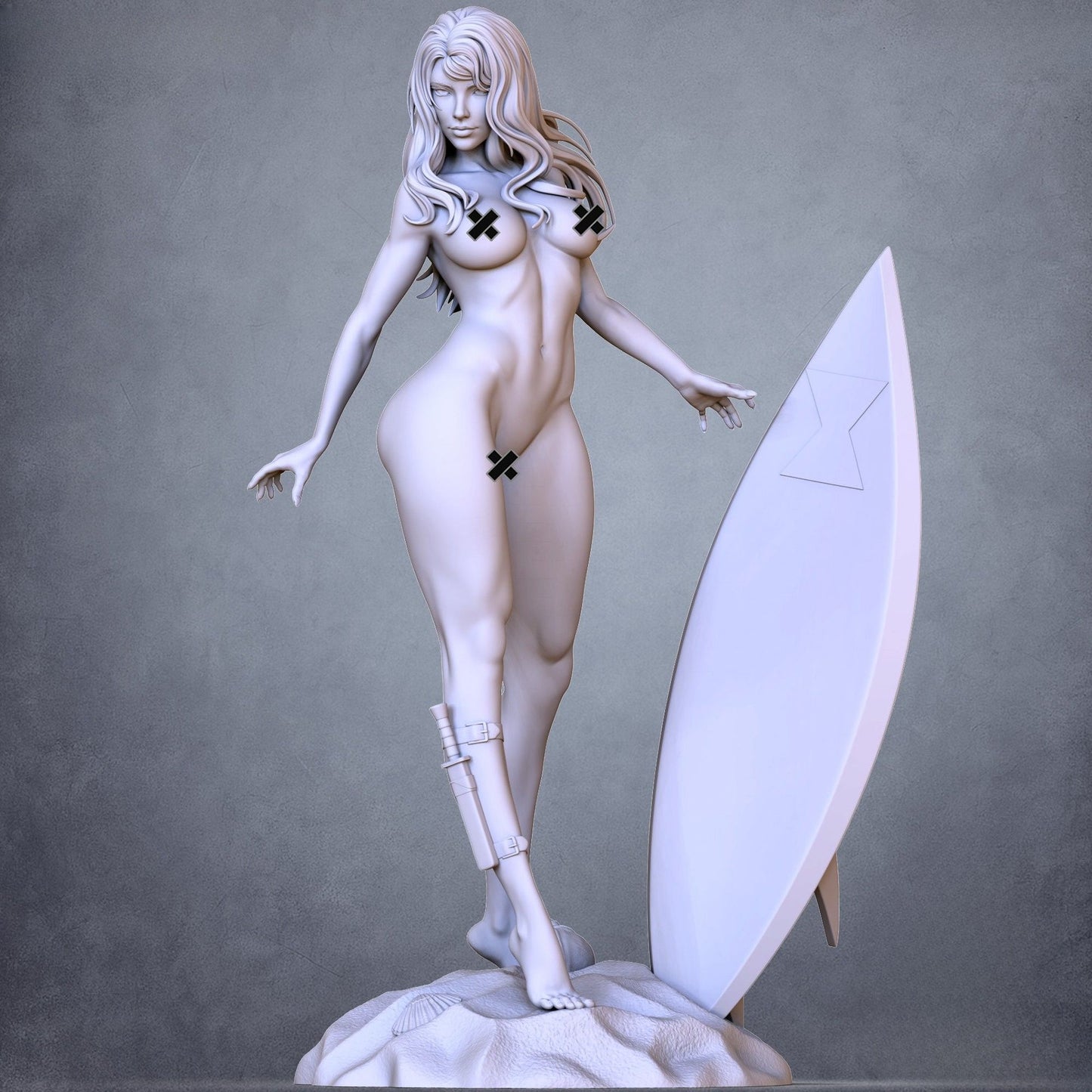 0554 Black Widow Swimsuit NSFW (4028) - STL 3D Print Files