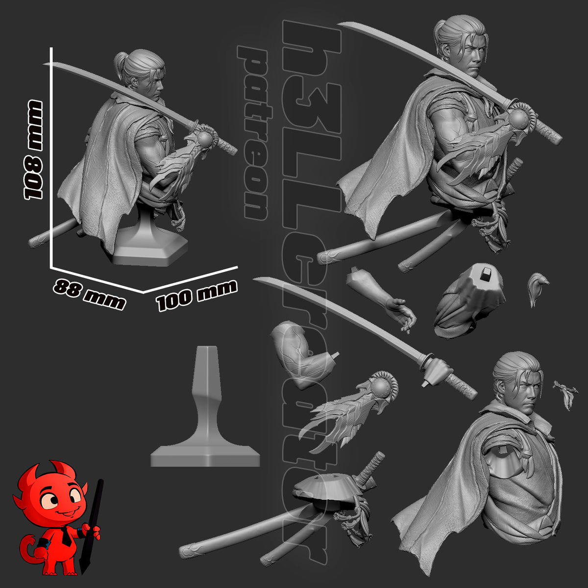 2079 Miyamoto Musashi_Onimusha Way of the Sword - STL 3D Print Files