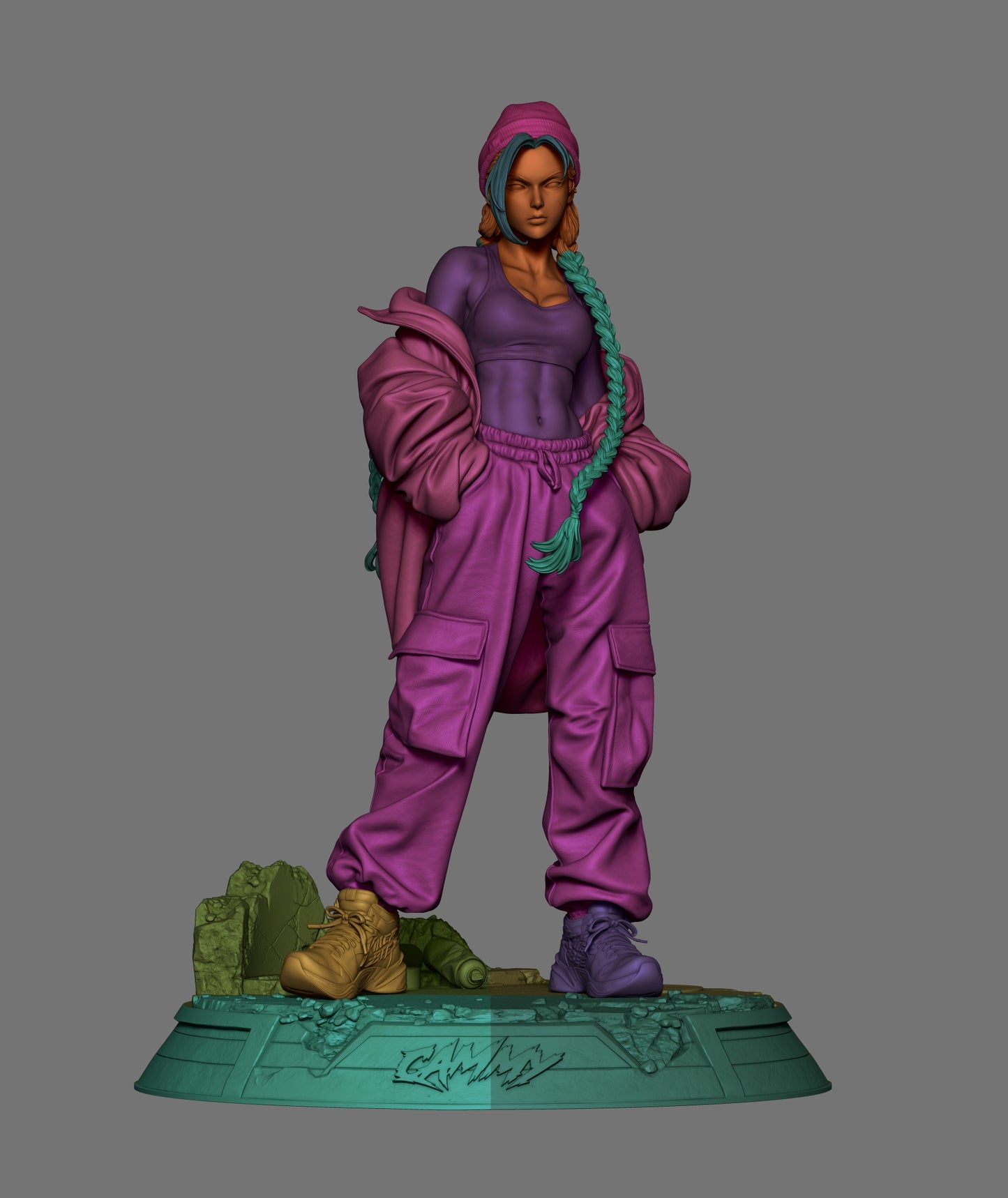 1426 StreetWear Cammy_Street Fighter - STL 3D Print Files