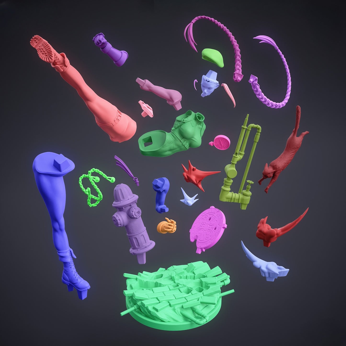 1274 Cammy_Street Fighter - STL 3D Print File