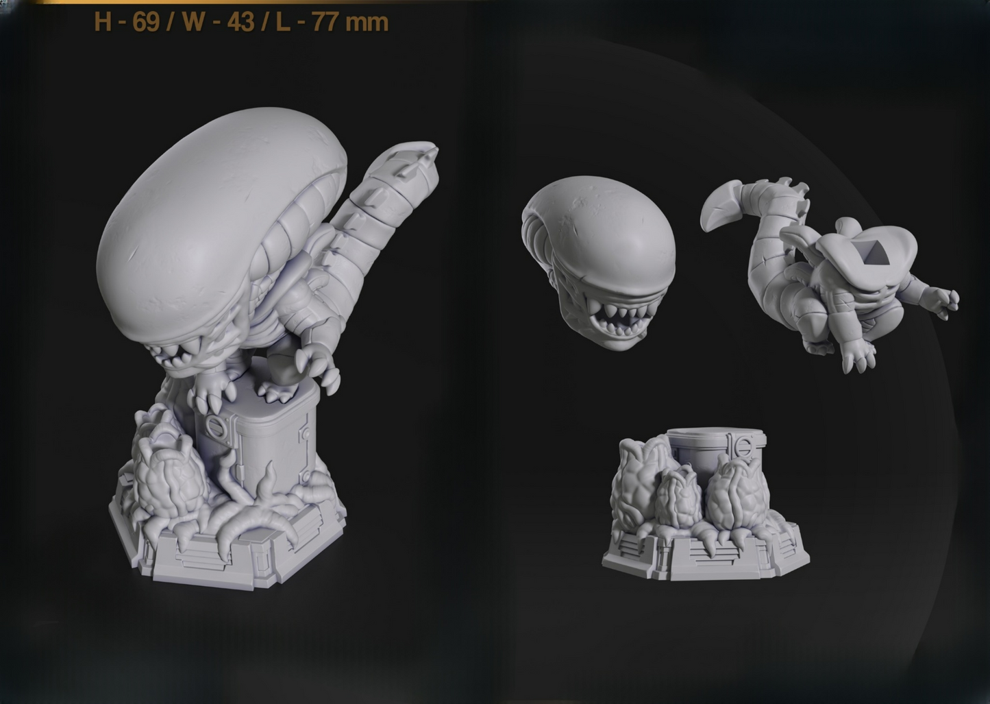 0040 Xenomorph Alien - STL 3D Print Files