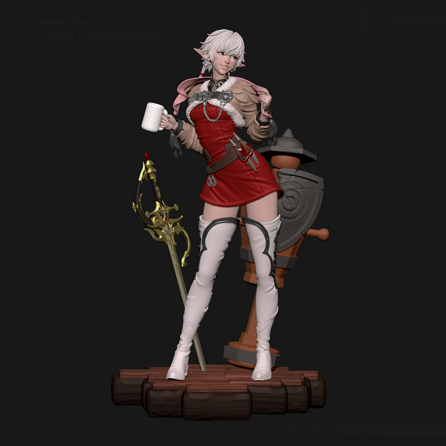 0912 Alisaie Leveilleur - Final Fantasy (2802) - STL 3D Print Files