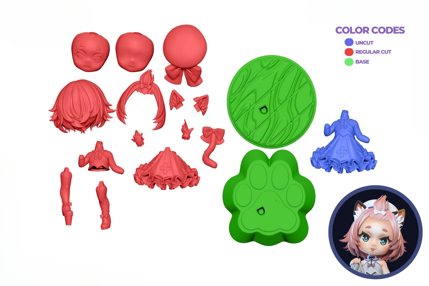 0071 Diona - STL 3D Print Files