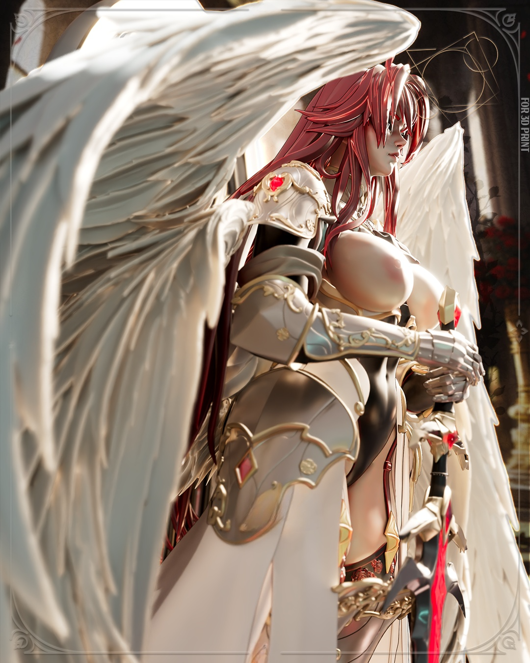1761 Archangel Rias - High School DxD NSFW - STL 3D Print Files