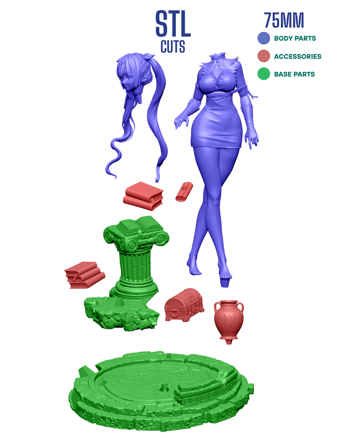 1888 Hestia_Hearth Goddess - STL 3D Print Files