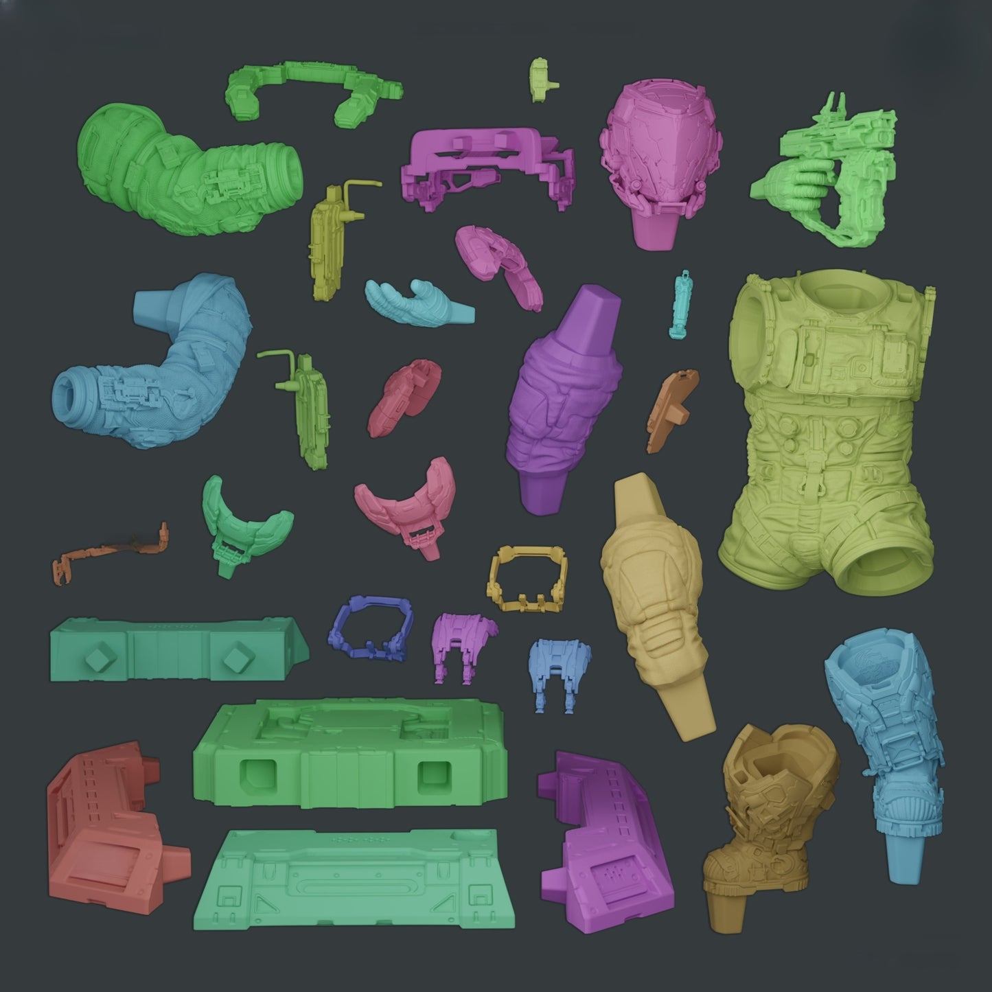 1039 Hugh Williams_Pragmata - STL 3D Print Files
