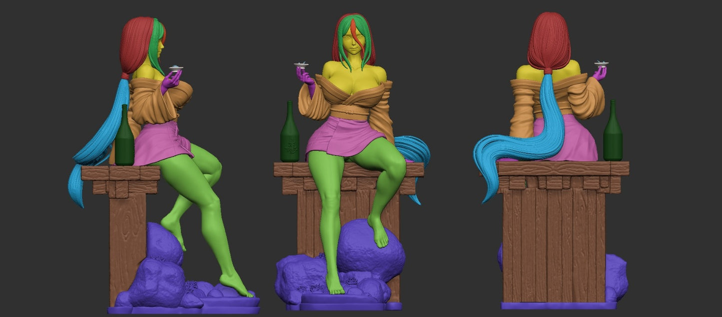 0864 Hanabi Scarlet Flower NSFW - STL 3D Print Files