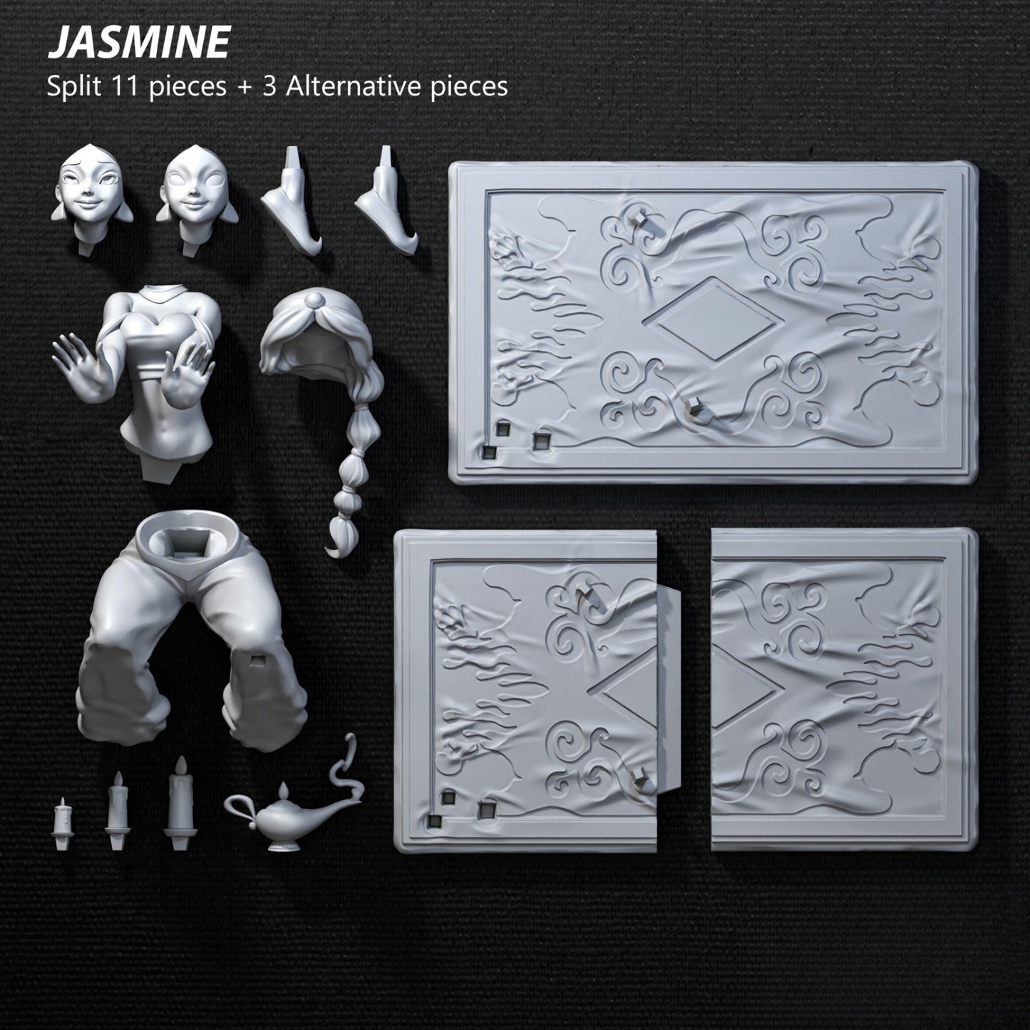 1470 Jasmine_Aladdin NSFW - STL 3D Print Files