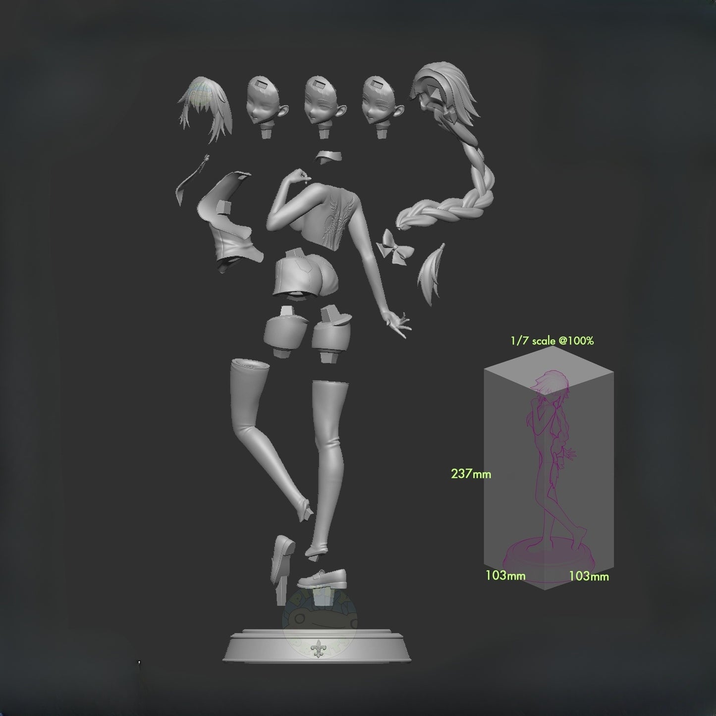 1335 Jeanne d'Arc_FateGrand Order - STL 3D Print Files