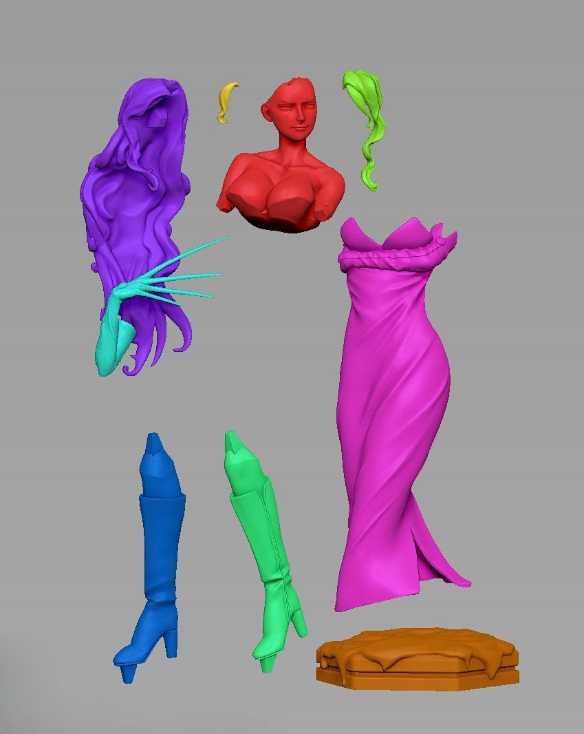 0861 Lust_Fullmetal Alchemist - STL 3D Print Files