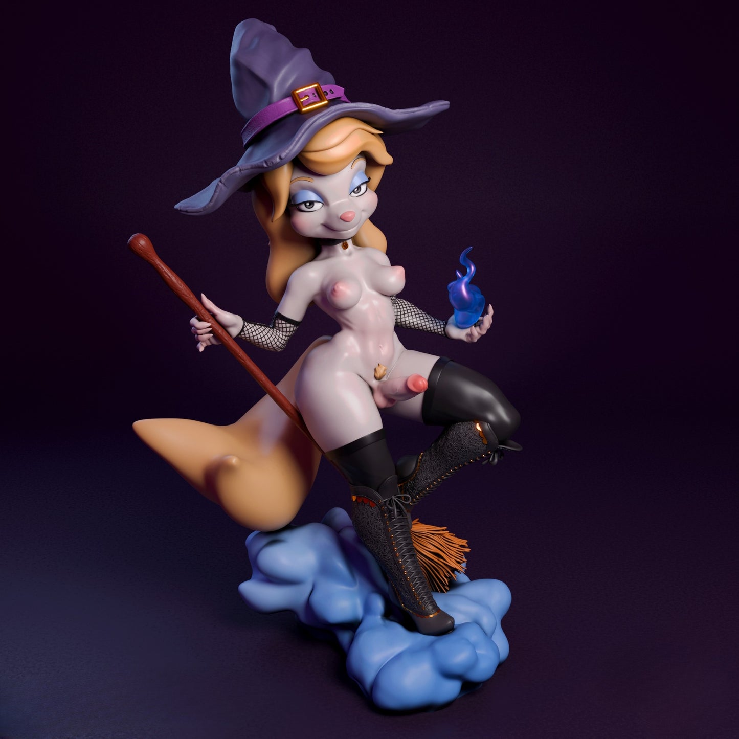 0742 Mink Witch NSFW - STL 3D Print Files