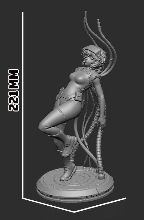 1316 Motoko_Kusanagi - STL 3D Print Files