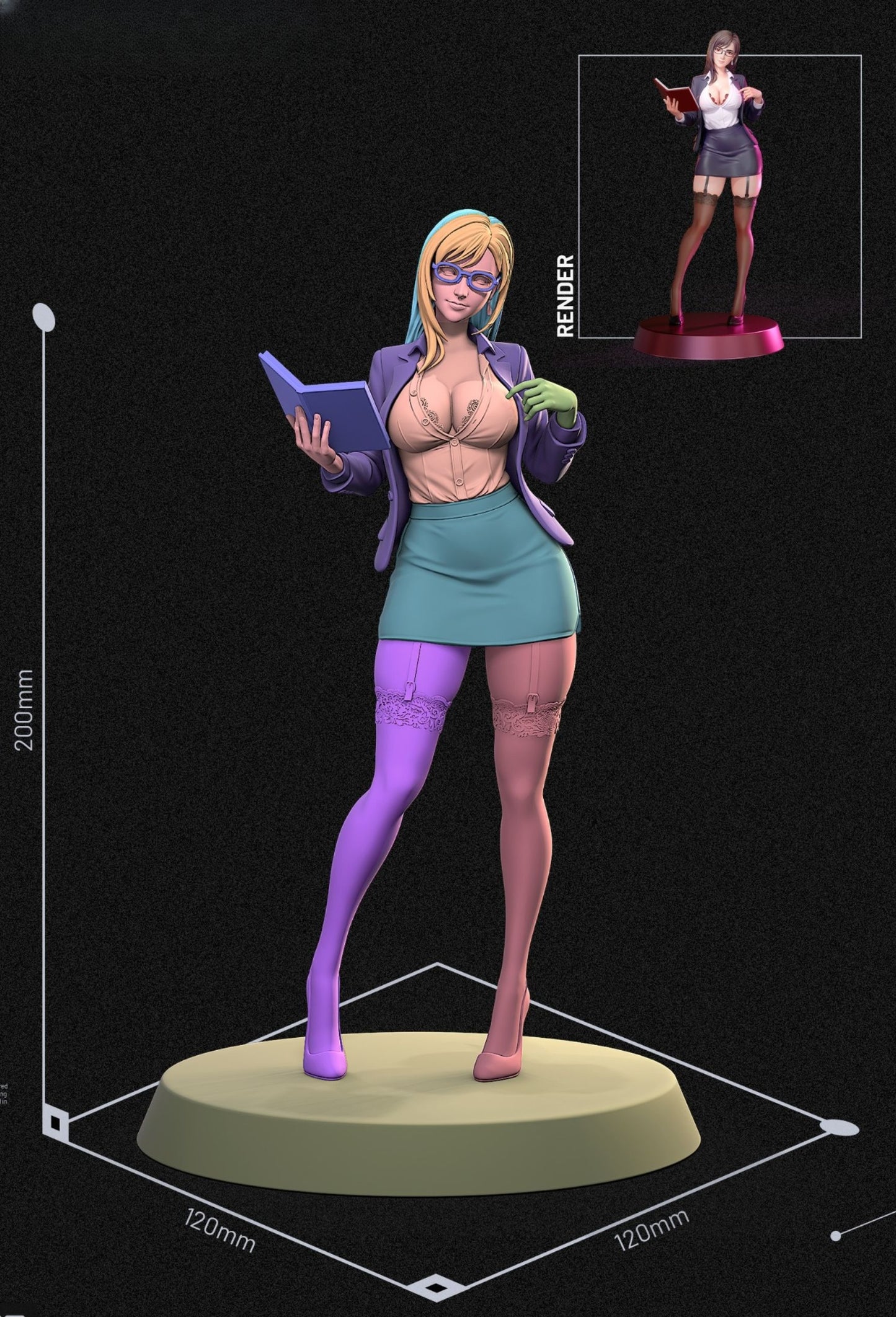 0348 Tifa Lockhart_Final FantasyVII - STL 3D Print Files