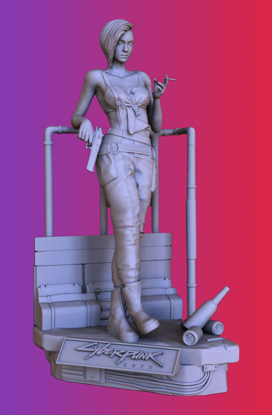 0631 Judy Alvarez - Cyberpunk 2077 - STL 3D Print Files