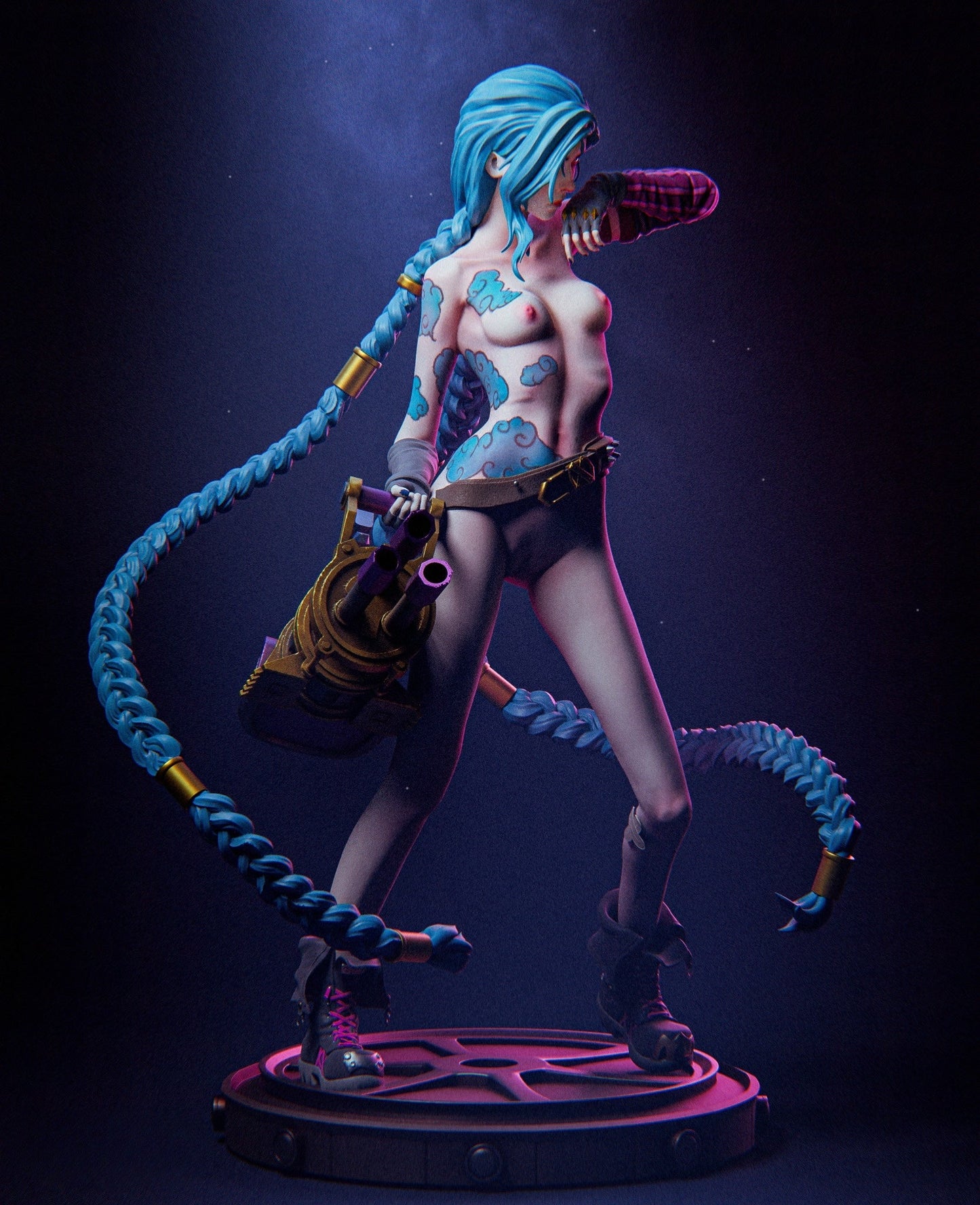 0632 Jinx NSFW - League Of Legends (3273) - STL 3D Print Files