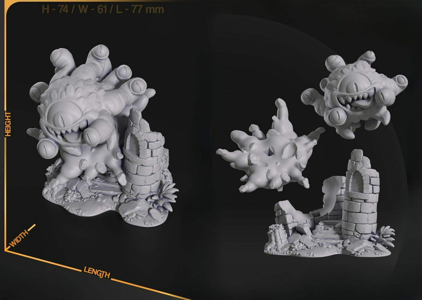 0047 Beholder - STL 3D Print Files