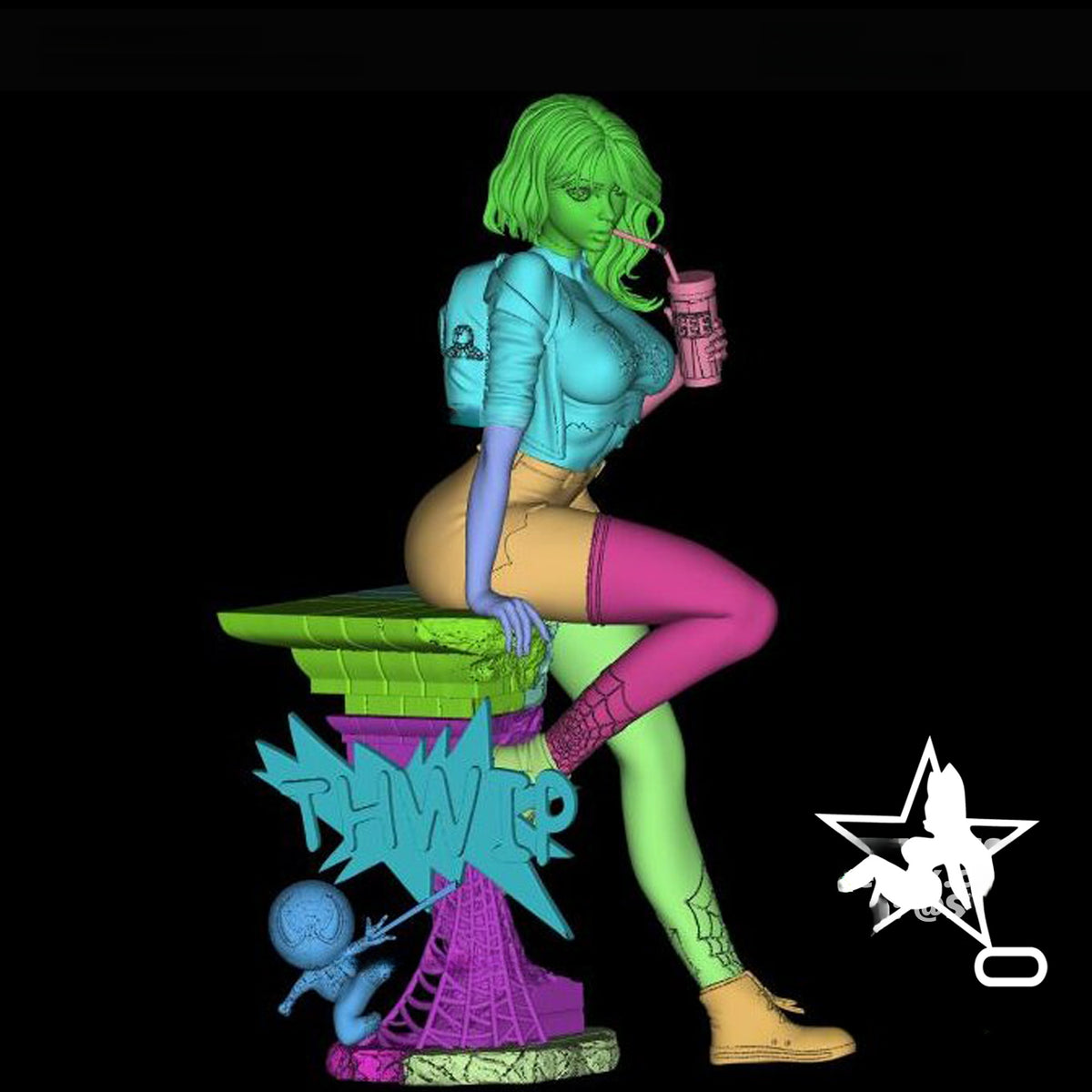 1820 Gwen Stacy Casual_Miniature - STL 3D Print Files