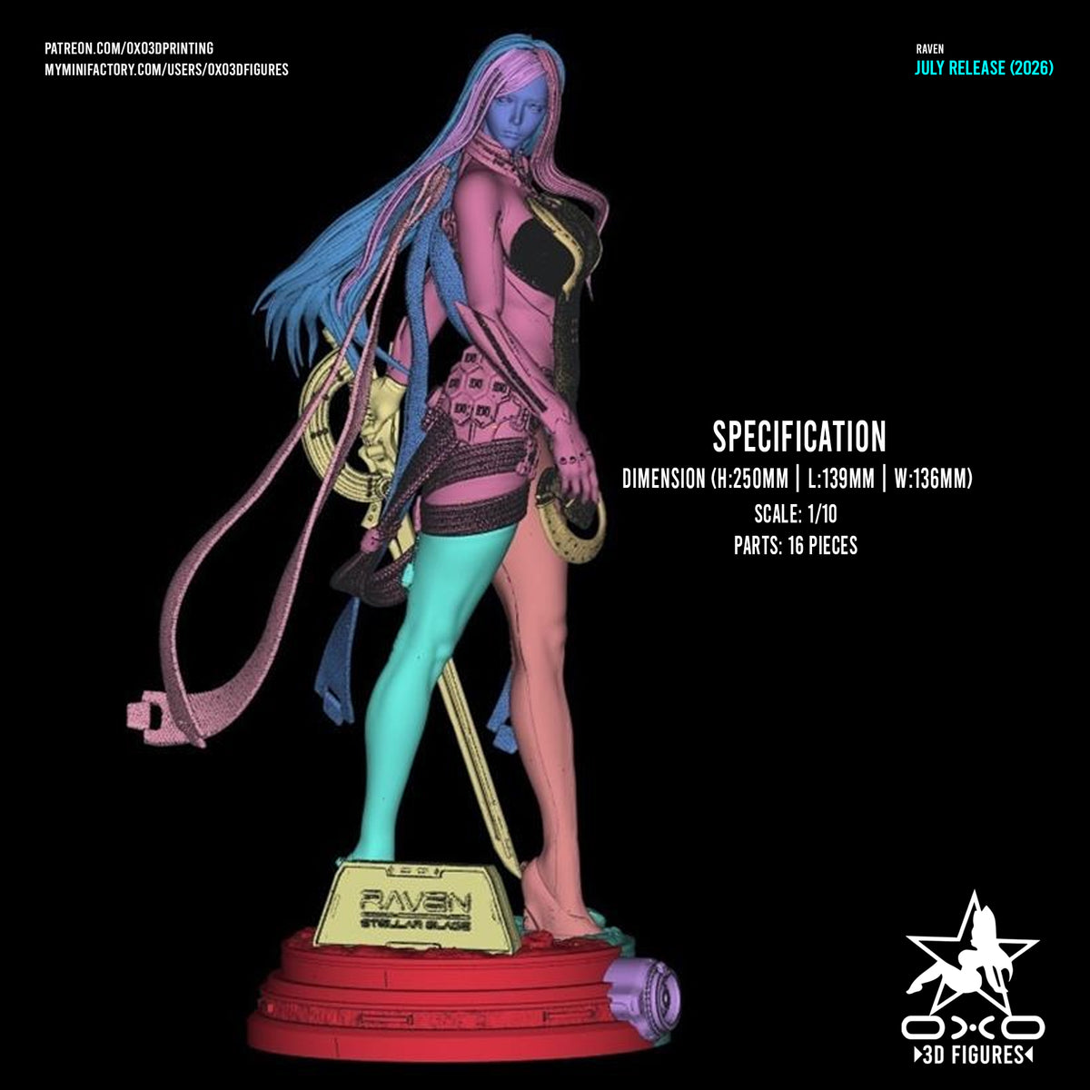 2019 Raven_StellarBlade - STL 3D Print Files